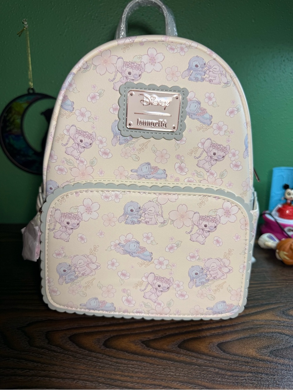 Disney Loungefly Pastel Stitch & Angel Mini Backpack - Pink